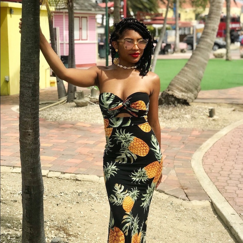Pineapple Maxi Dress